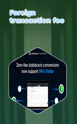 Cryptocom international transaction fee